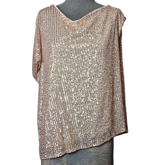 Torrid Sequin Embellished Blouse Size 00 - Picture 1 of 4